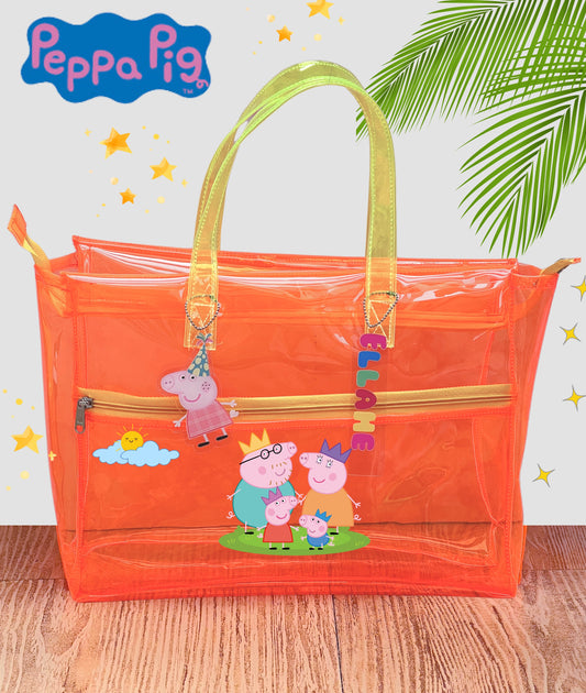 Orange Poppy Neon tote bag (Jelly tote)