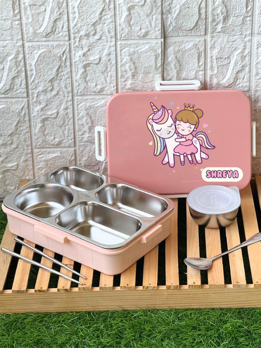 Pink Bento boxes (Tiffin/ Lunch) boxes