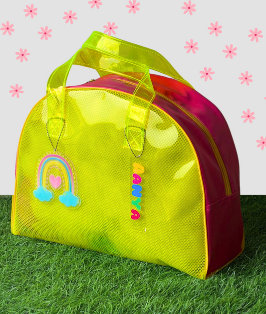 Yellow Poppy Neon D bag (jelly bag)